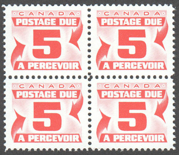 Canada Scott J25 MNH Block - Click Image to Close